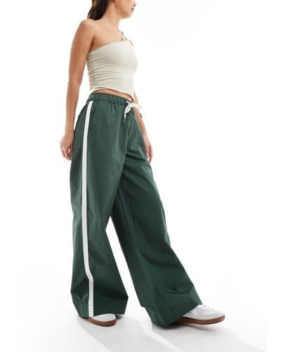 ASOS Athletic Pull On Trousers - Green