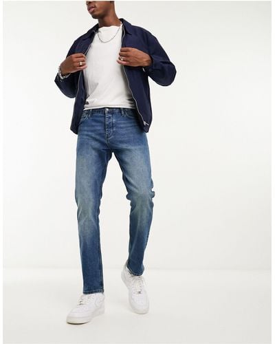 French Connection – schmal geschnittene jeans - Blau