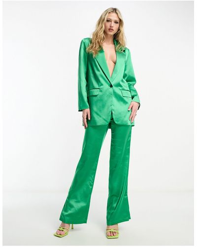 ONLY Flared Slit Trouser Co-ord - Green