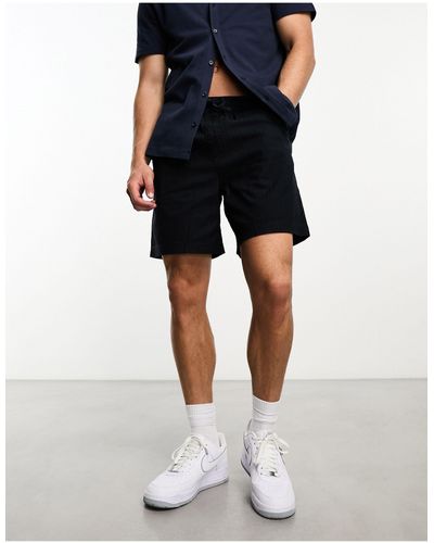 Lyle & Scott Vintage Ridge Thick Ribbed Shorts - Blue