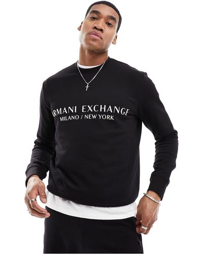 Armani Exchange – sweatshirt - Schwarz