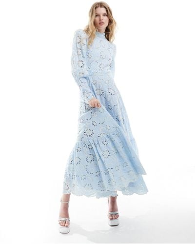 Sister Jane Dream Embroidered Maxi Dress - Blue