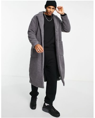 Another Influence Longline Coat - Grey