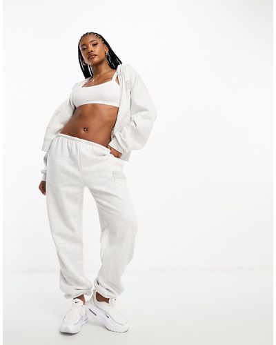 The Couture Club Co-ord Oversized Logo joggers - White