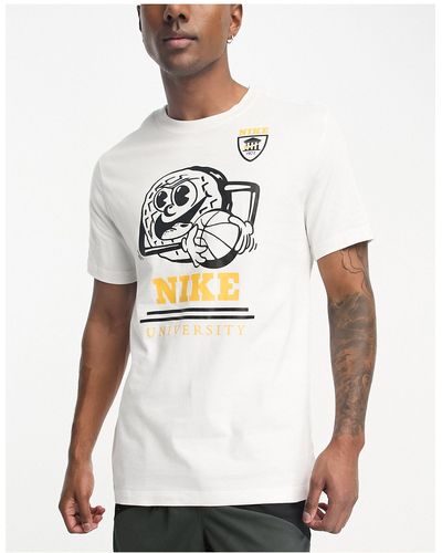 Nike Basketball University Print T-shirt - White