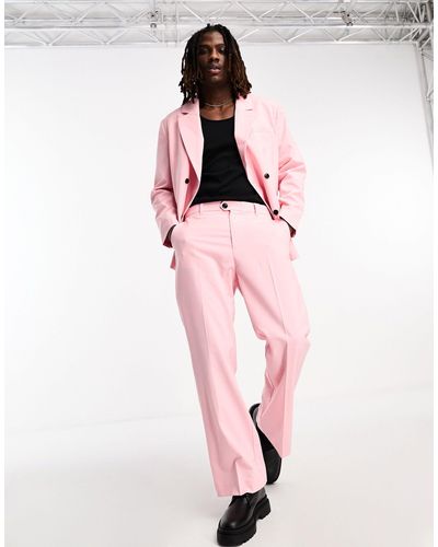 Weekday Franklin Co-ord Flared Trousers - Pink