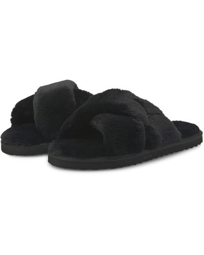 Puma fluffy top slippers australia