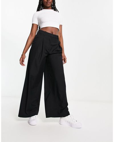 Weekday Indy Slouchy Wide Leg Dad Pants - White