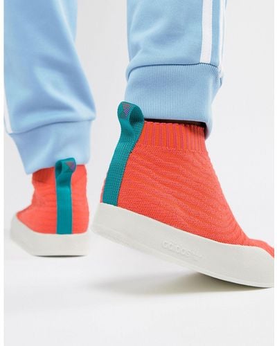 adidas Originals Adilette Primeknit Sock Summer Sneakers - Orange