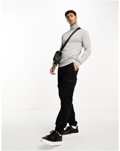 French Connection Roll Neck Jumper - Grey