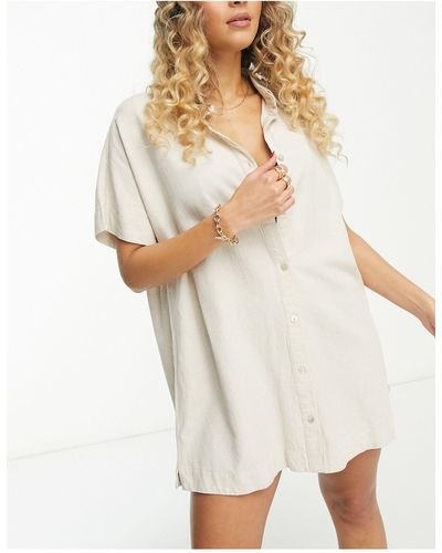 Rhythm Classic Shirt Summer Dress - White