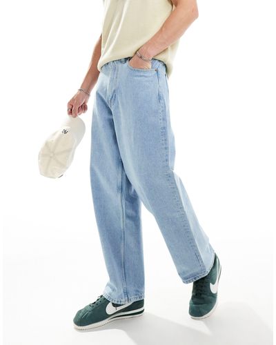 Dr. Denim Kobe baggy Fit Mid Waist Jeans - Blue