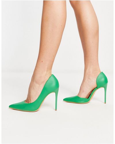 Truffle Collection Pointed Stiletto Heels - Green