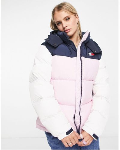 Tommy Hilfiger Alaska - doudoune à capuche en polyester garnie - Blanc