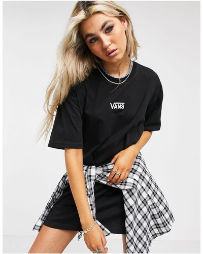Vans Centre vee - vestito t-shirt - Nero