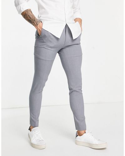 ASOS Super Skinny Suit Pants - Gray