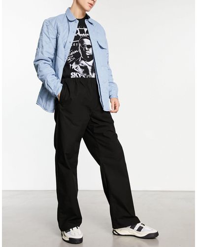 Weekday Paul - pantalon d'ensemble à taille élastique - Bleu