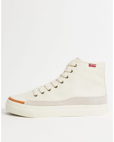 Levi's Square High Top Trainers - White