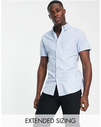ASOS Smal Oxford Overhemd - Wit