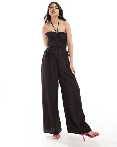 French Connection Pleated Strappy Jumpsuit - Blue