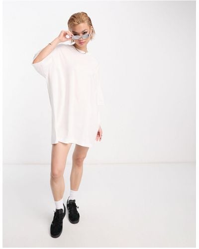 Weekday Huge Exclusive T-shirt Dress - White
