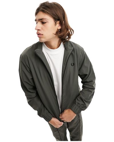 Fred Perry Piped Shell Jacket - Black