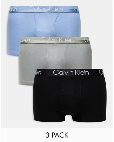 Calvin Klein Modern structure - confezione da 3 boxer aderenti - Bianco