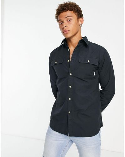 SELECTED Cotton Overshirt - Black