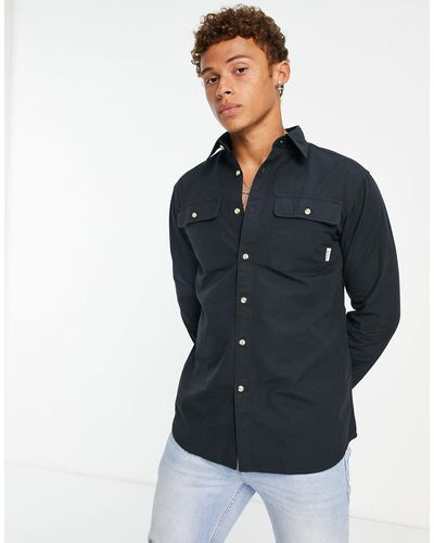 SELECTED Sobrecamisa negra - Negro