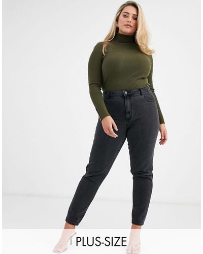 Vero Moda Mom Jeans With High Waist - Black