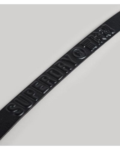Superdry Vintage Branded Belt - Metallic