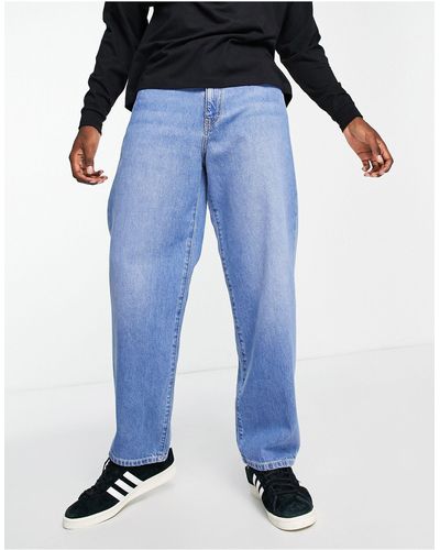 Stan Ray Jeans a 5 tasche ampi lavaggio medio - Blu