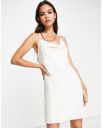Pretty Lavish Keisha Backless Mini Dress - White