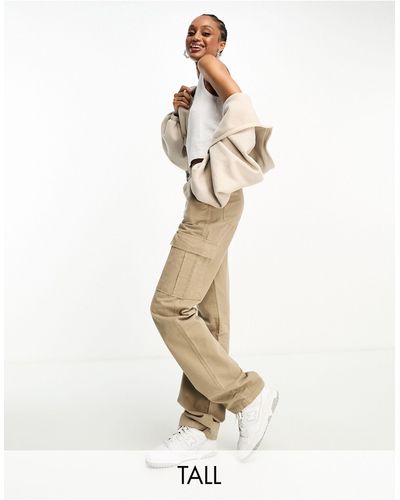 Women's Beige Cuffed Cargo Trousers – Styledup.co.uk