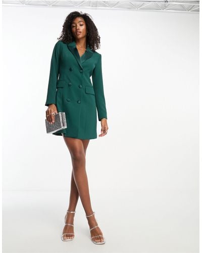 EVER NEW Tailored Blazer Dress - Green