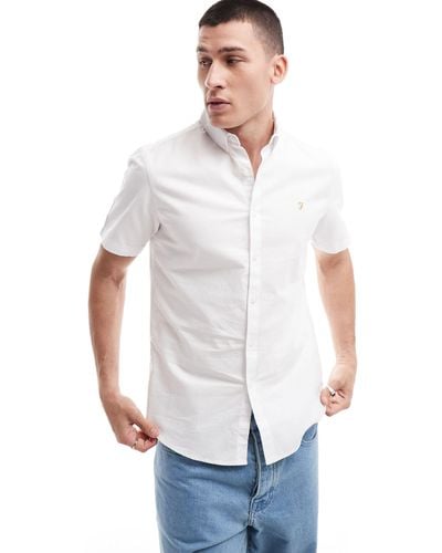 Farah Brewer Short Sleeve Shirt - White