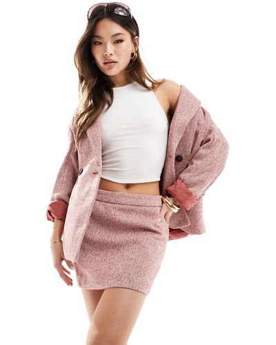 NA-KD Co-ord Mini Skirt - Pink