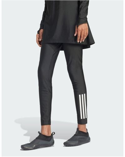 adidas Originals 3.5 Stripes Swim leggings - Black