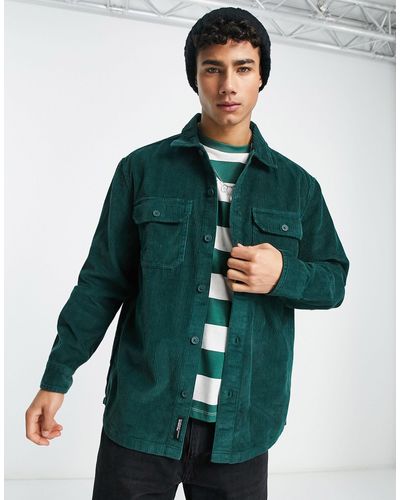 Pull&Bear Corduroy Overshirt - Green