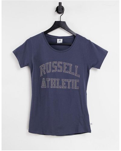 Russell Stud T-shirt - Blue