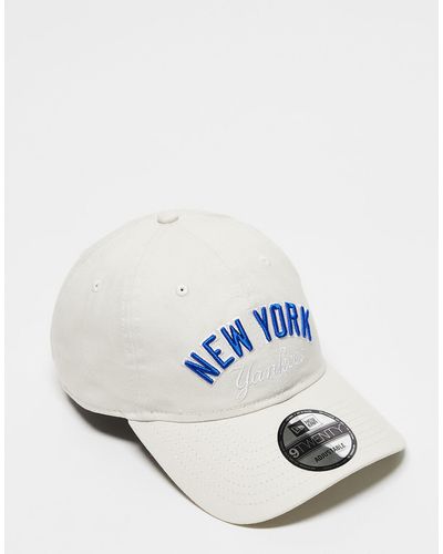 KTZ New York Yankees Wordmark 9twenty Cap - White