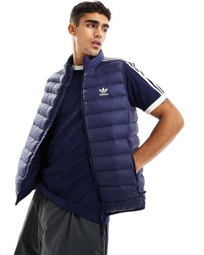 adidas Originals Doudoune sans manches à 3 bandes - Bleu