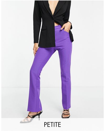 River Island Co-ord Split Hem Tailored Trouser - Purple