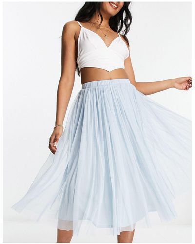 Beauut Tulle Midi Skirt - White