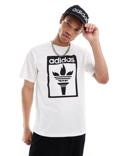 adidas Originals – t-shirt - Weiß