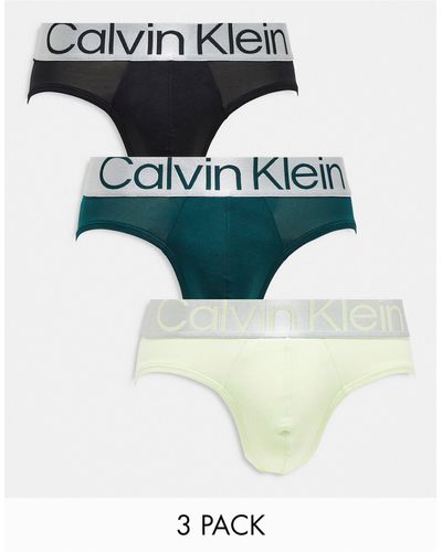 Calvin Klein Cotton Steel - Set Van 3 Micro Slips - Meerkleurig