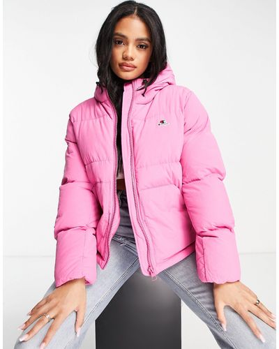 Champion Gewatteerd Puffer Jack Met Klein Logo - Roze