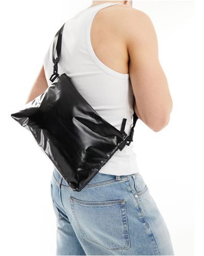 Rains Sibu Musette Unisex Waterproof Durable Crossbody Bag - Black