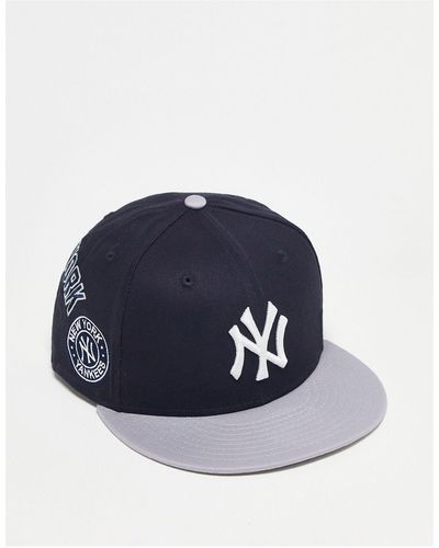 KTZ 9fifty new york yankees - cappellino con toppe - Blu