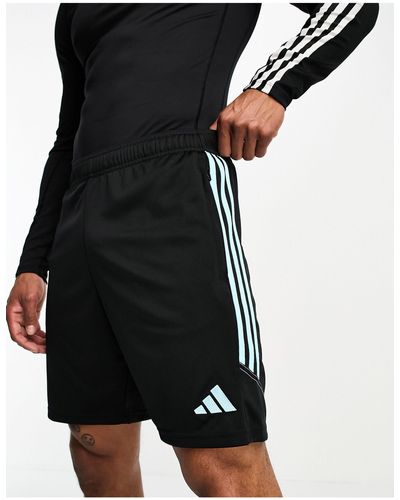 adidas Originals Adidas - football tiro 23 - pantaloncini neri e blu - Nero